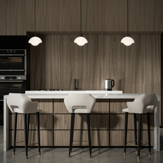 Moonstone LED Pendant in Black (34|PD43310BK)
