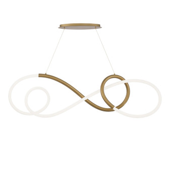 Solo LED Pendant in Aged Brass (34|PD19348AB)