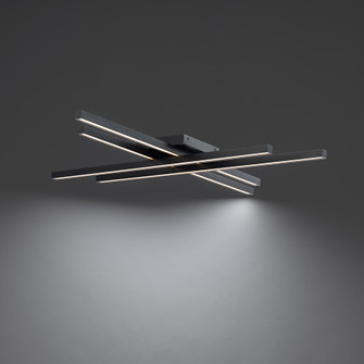 Parallax LED Flush Mount in Black (34|FM73132BK)