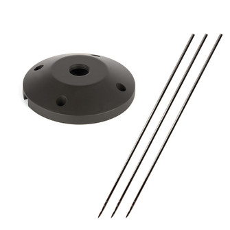 5000 Surface Mount Flange/Stake in Black on Aluminum (34|5000SCPBK)