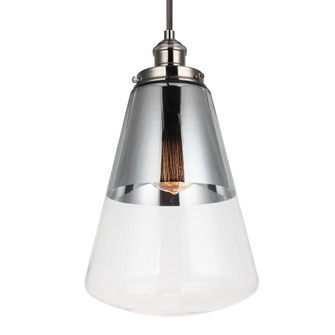 Waveform One Light Pendant in Polished Nickel (454|P1373PN)