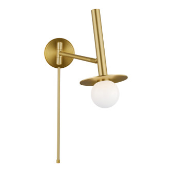 Nodes One Light Wall Sconce in Burnished Brass (454|KW1021BBS)