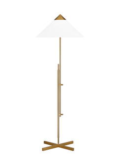 Franklin One Light Floor Lamp in Burnished Brass (454|KT1291BBS1)