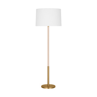 Monroe One Light Floor Lamp in Burnished Brass (454|KST1051BBSBLH1)