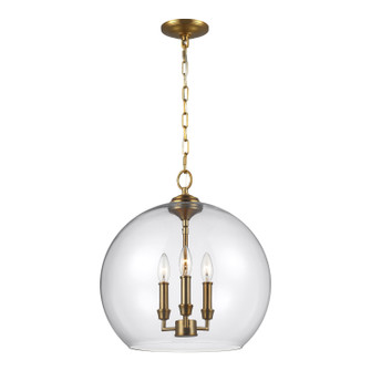 Lawler Three Light Pendant in Burnished Brass (454|F31553BBS)