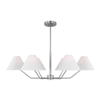 Burke Six Light Chandelier in Brushed Steel (454|DJC1016BS)