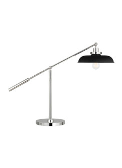 Wellfleet One Light Desk Lamp in Midnight Black and Polished Nickel (454|CT1111MBKPN1)