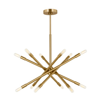 Eastyn 12 Light Chandelier in Burnished Brass (454|CC16712BBS)