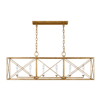 Beatrix Six Light Chandelier in Antique Gild (454|CC1646ADB)