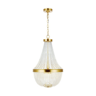 Summerhill Six Light Chandelier in Burnished Brass (454|CC1476BBS)