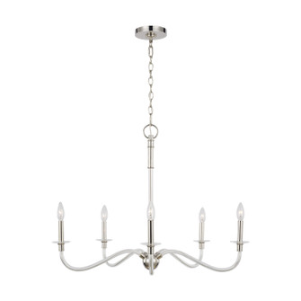 Hanover Five Light Chandelier in Polished Nickel (454|CC1315PN)