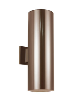 Outdoor Cylinders Two Light Outdoor Wall Lantern in Bronze (454|831390210)