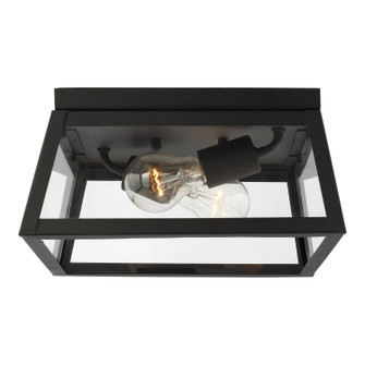 Founders Two Light Outdoor Flush Mount in Black (454|7848402EN312)