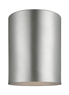 Outdoor Cylinders One Light Outdoor Flush Mount in Painted Brushed Nickel (454|7813801EN3753)