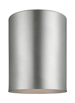 Outdoor Cylinders One Light Outdoor Flush Mount in Painted Brushed Nickel (454|7813801753)