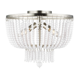 Jackie Three Light Semi-Flush Mount in Brushed Nickel (454|7780703EN962)