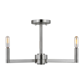 Fullton Three Light Semi-Flush Mount in Brushed Nickel (454|7764203962)