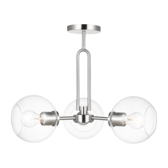 Codyn Three Light Semi-Flush Mount in Brushed Nickel (454|7755703962)