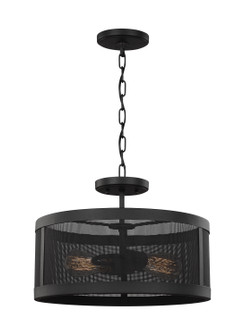 Gereon Two Light Semi-Flush Convertible Pendant in Black (454|772850212)