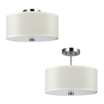 Dayna Shade Pendants Two Light Semi-Flush Convertible Pendant in Brushed Nickel (454|77262962) Dayna Shade Pendants Two Light Semi-Flush Convertible Pendant in Brushed Nickel (454|77262962)
