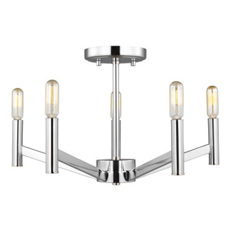 Vector Five Light Semi-Flush Mount in Chrome (454|7724305EN05)