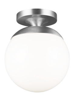 Leo - Hanging Globe One Light Wall / Ceiling Semi-Flush Mount in Satin Aluminum (454|7518EN304)