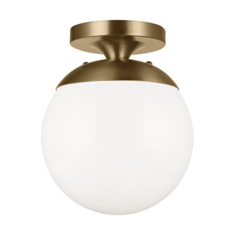 Leo - Hanging Globe One Light Wall / Ceiling Semi-Flush Mount in Satin Brass (454|7518848)