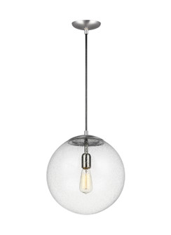 Leo - Hanging Globe One Light Pendant in Satin Aluminum (454|680180104)