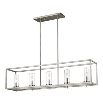 Zire Five Light Island Pendant in Brushed Nickel (454|6690305EN962)