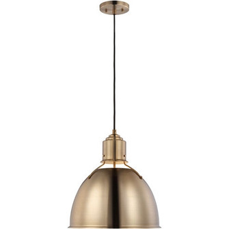 Huey One Light Pendant in Satin Brass (454|6680301EN3848)