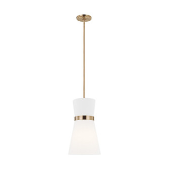 Clark One Light Pendant in Satin Brass (454|6590501EN3848)