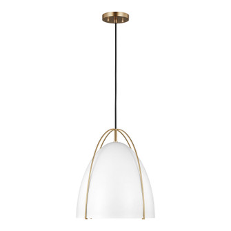 Norman One Light Pendant in Satin Brass (454|6551801EN3848)