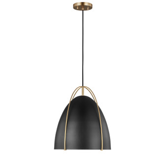 Norman One Light Pendant in Satin Brass (454|6551701848)