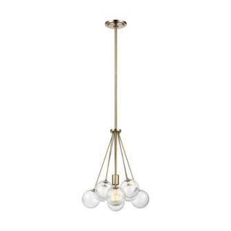 Bronzeville One Light Pendant in Satin Brass (454|6514301848)