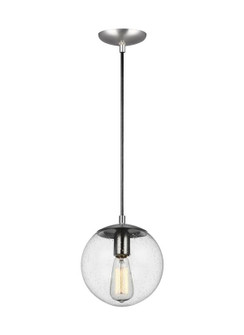 Leo - Hanging Globe One Light Pendant in Satin Aluminum (454|6501801EN704)