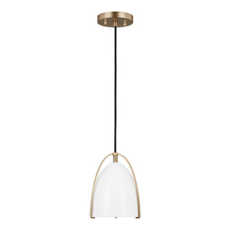 Norman One Light Mini-Pendant in Satin Brass (454|6151801EN3848)