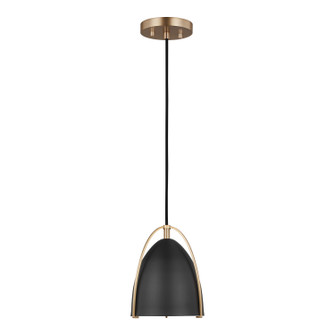 Norman One Light Mini-Pendant in Satin Brass (454|6151701EN3848)