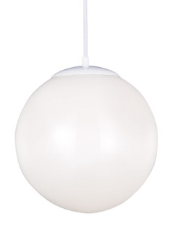 Leo - Hanging Globe One Light Pendant in White (454|6024EN315)