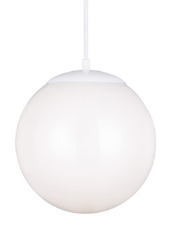 Leo - Hanging Globe One Light Pendant in White (454|6022EN315)