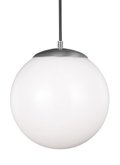 Leo - Hanging Globe One Light Pendant in Satin Aluminum (454|6022EN304)