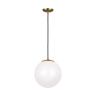 Leo - Hanging Globe LED Pendant in Satin Brass (454|602293S848)