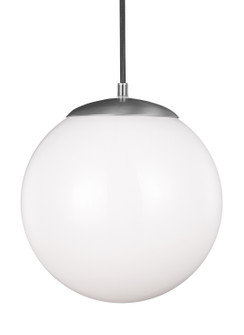 Leo - Hanging Globe One Light Pendant in Satin Aluminum (454|602204)