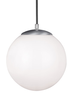 Leo - Hanging Globe One Light Pendant in Satin Aluminum (454|602004)