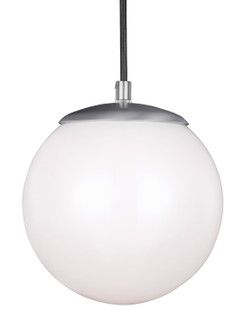 Leo - Hanging Globe One Light Pendant in Satin Aluminum (454|601804)