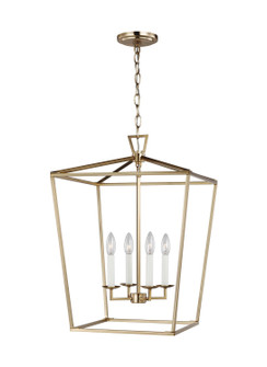 Dianna Four Light Lantern in Satin Brass (454|5392604848)