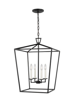 Dianna Four Light Lantern in Midnight Black (454|5392604112)