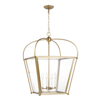 Charleston Four Light Foyer in Satin Brass (454|5291004EN848)