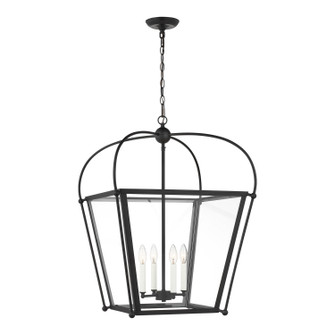 Charleston Four Light Foyer in Midnight Black (454|5291004EN112)