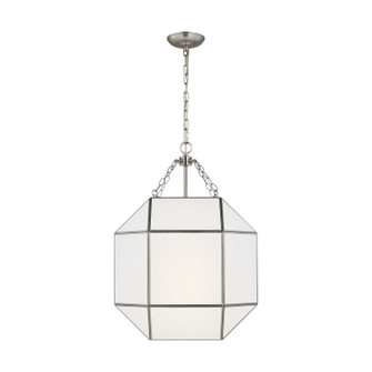 Morrison Three Light Lantern in Brushed Nickel (454|5279453962)