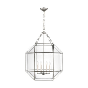 Morrison Four Light Lantern in Brushed Nickel (454|5279404962)